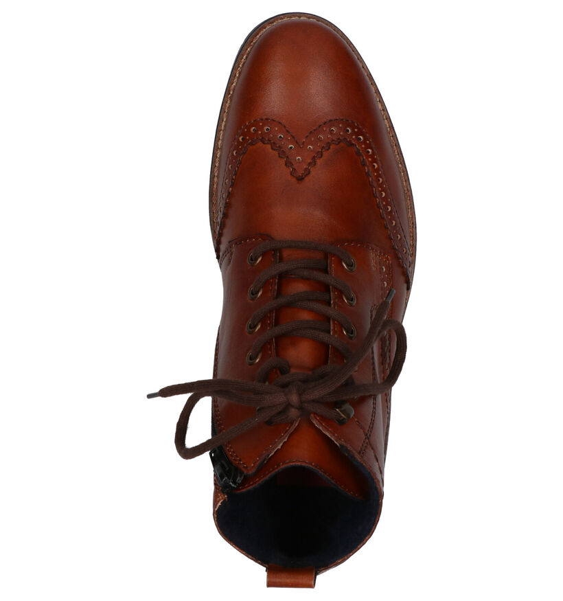 Rieker Chaussures hautes en Cognac en cuir (260529)