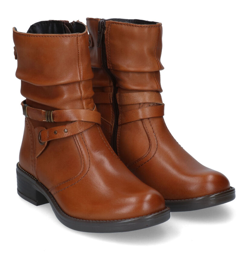 Loli Laly Melita Bottes courtes en Cognac pour filles (316336)