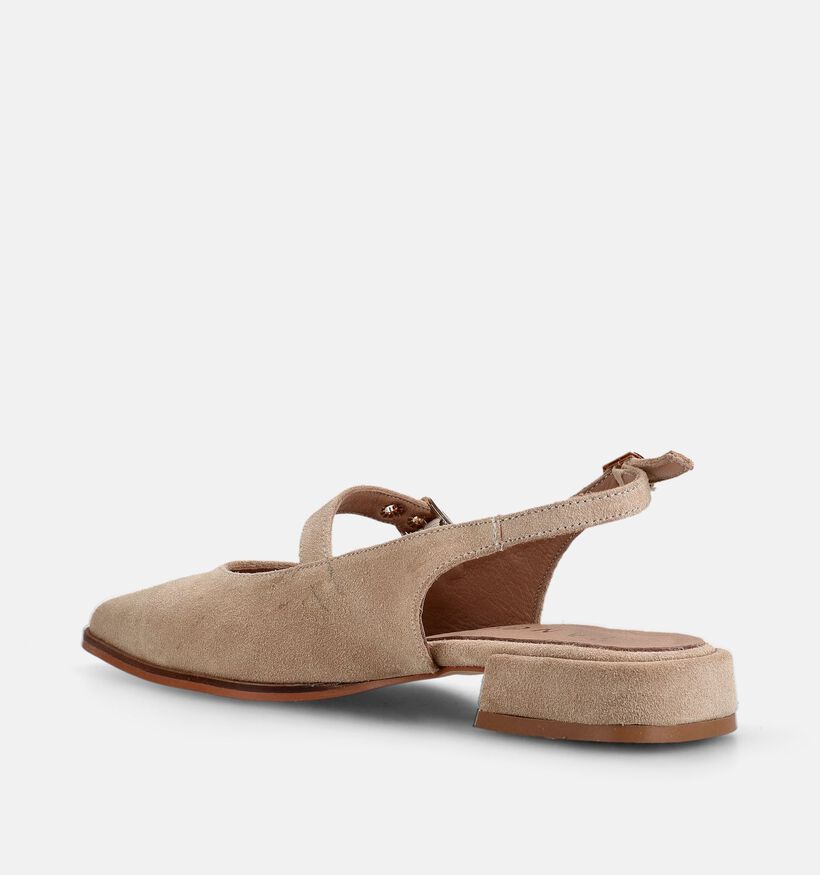 Tango Lesia Ballerines Slingback en Beige pour femmes (375550)