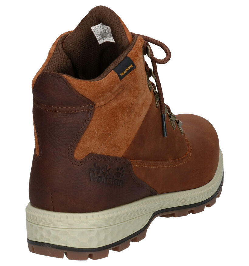 Jack Wolfskin Texapore Groene Wandelschoenen in leer (254272)