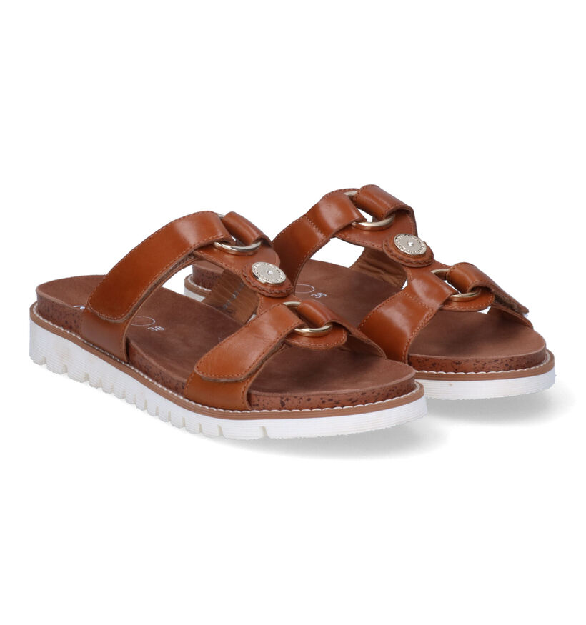 Ara Kent Sport-S Cognac Slippers in leer (307691)