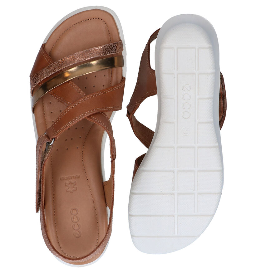 ECCO Felicia Cognac Sandalen in leer (287319)