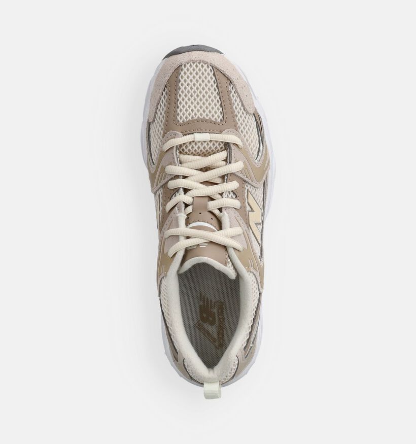 New Balance 530 Lichtbruine/Beige Sneakers voor meisjes (374095) - geschikt voor steunzolen