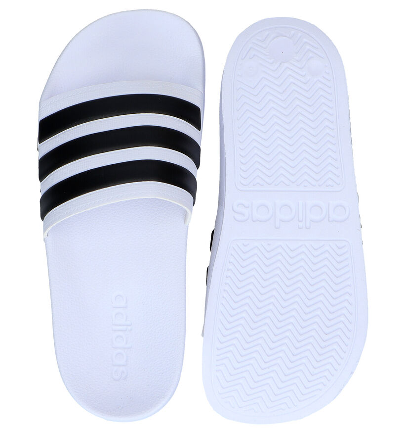 adidas Adilette Witte Badslippers in kunststof (290835)