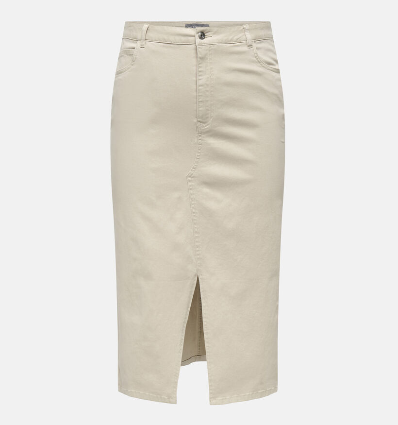 ONLY Carmakoma Lola Beige Lange Rok voor dames (351426)