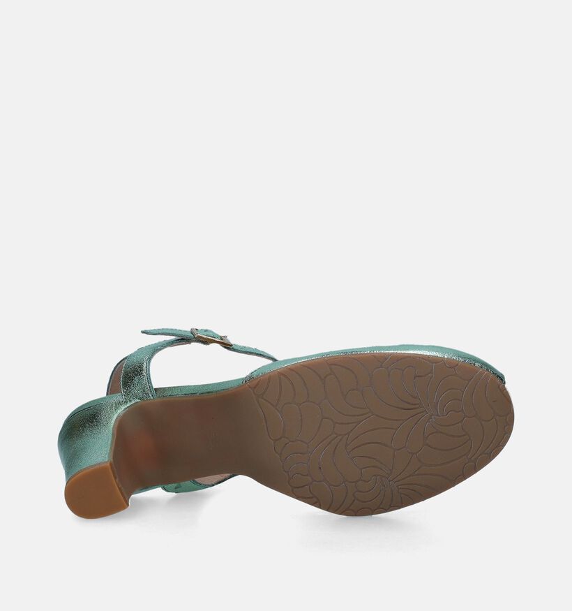 Rock n' Dot Sandales avec talon en Vert pour femmes (341231)