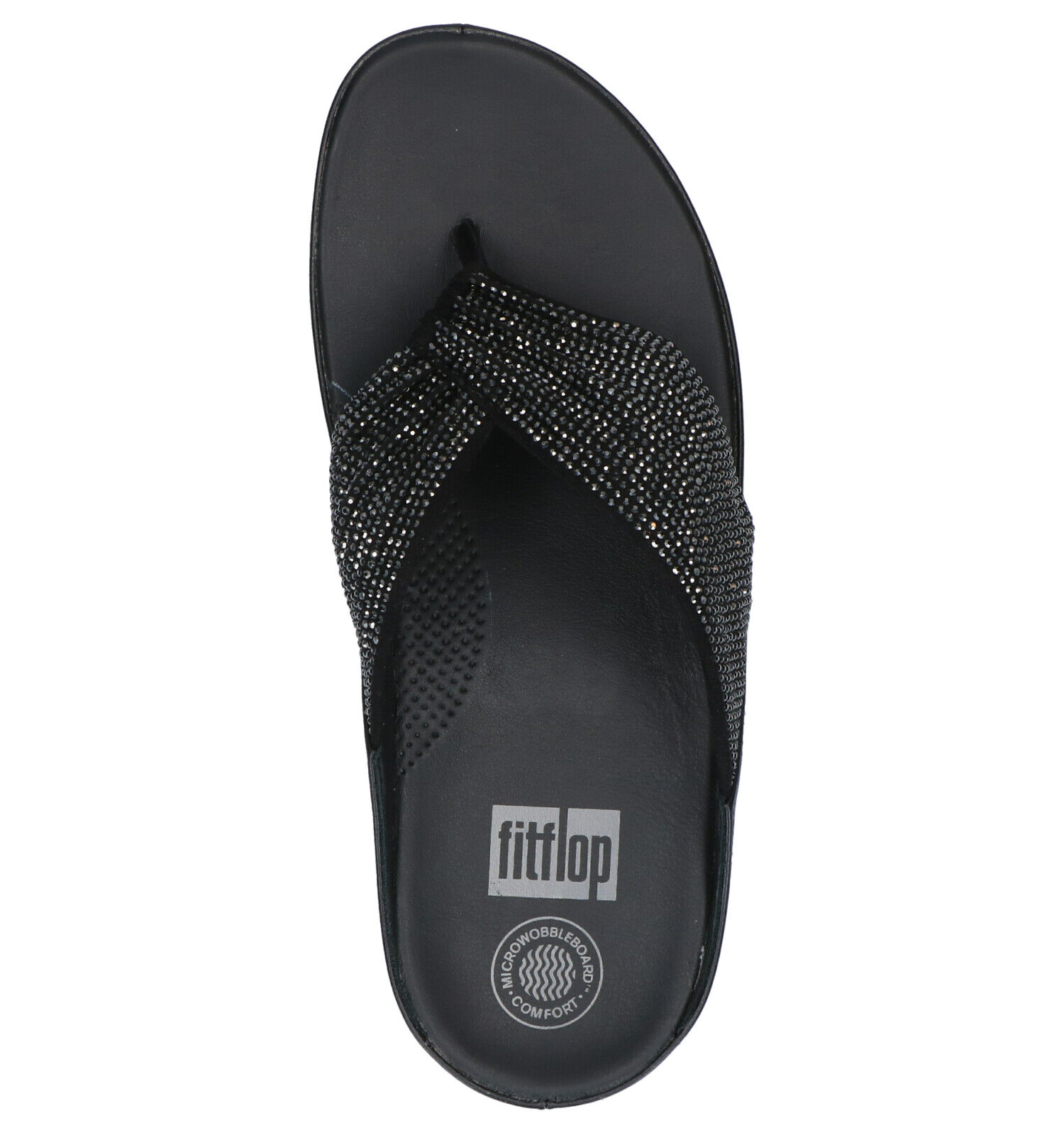 FitFlop Twiss Crystal Zwarte Teenslippers | Dames Slippers | Online op  TORFS.BE