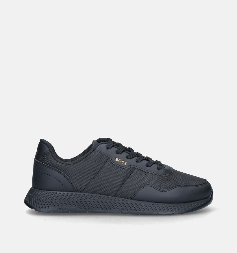 BOSS Titanium Runn Zwarte Veterschoenen voor heren (346789) - geschikt voor steunzolen