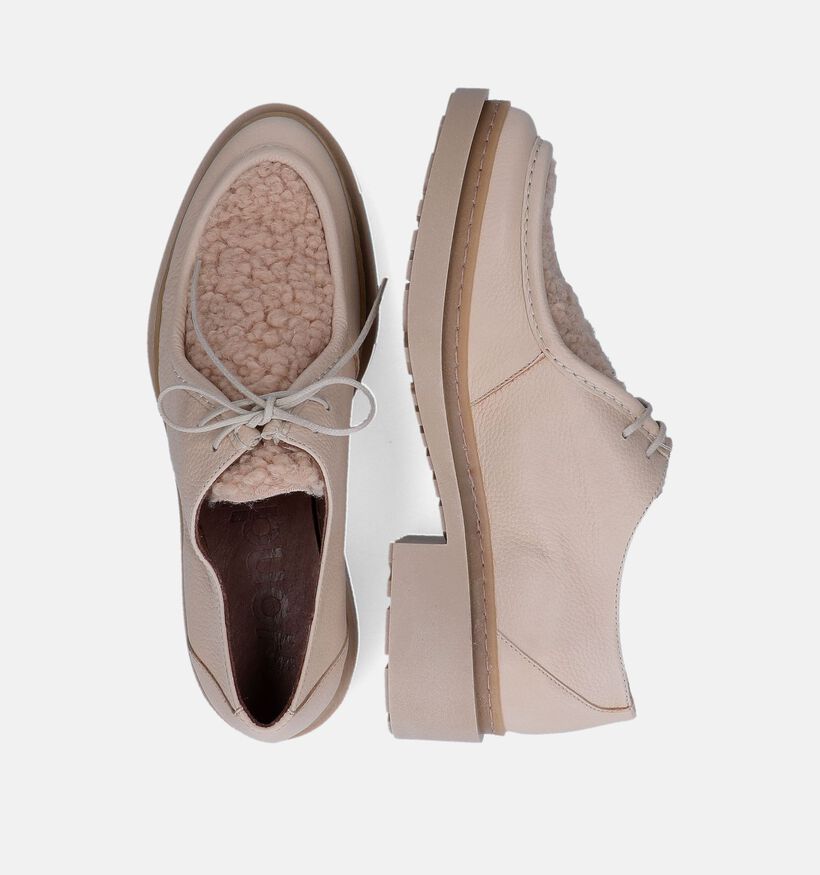 Wonders Taupe Veterschoenen voor dames (317242)