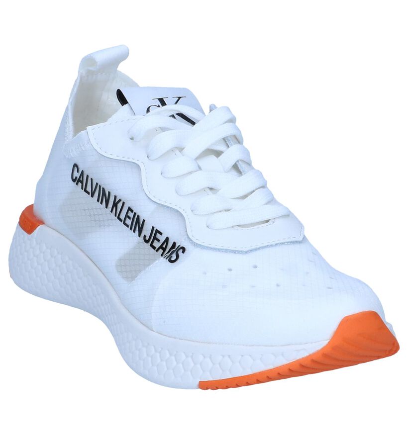Witte Sneakers Calvin Klein Alexia in stof (241600)
