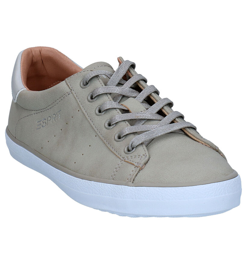 Esprit Miana Lu Chaussures à lacets en Gris en simili cuir (285901)