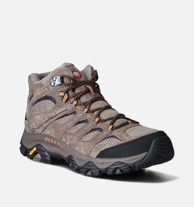 Merrell Moab 3 Mid GTX Taupe Wandelschoenen voor heren (352773) - geschikt voor steunzolen