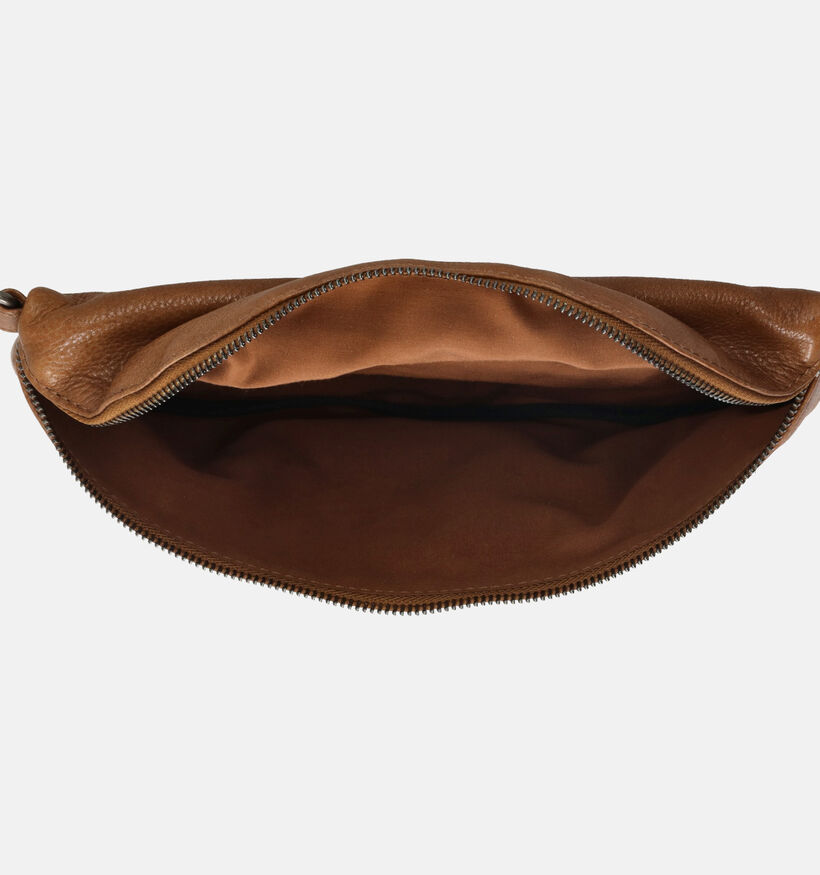 Hide & Stitches Sac porté croisé en Cognac pour femmes (358983)