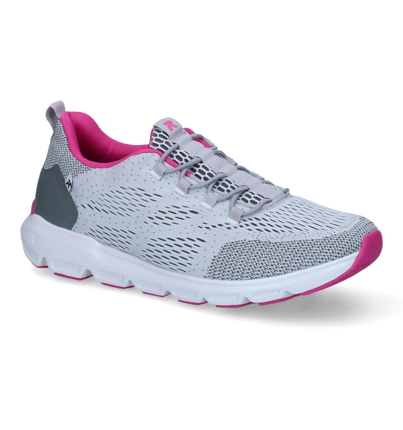 Rieker R-Evolution Grijze Slip-on Sneakers voor dames (310166) - geschikt voor steunzolen