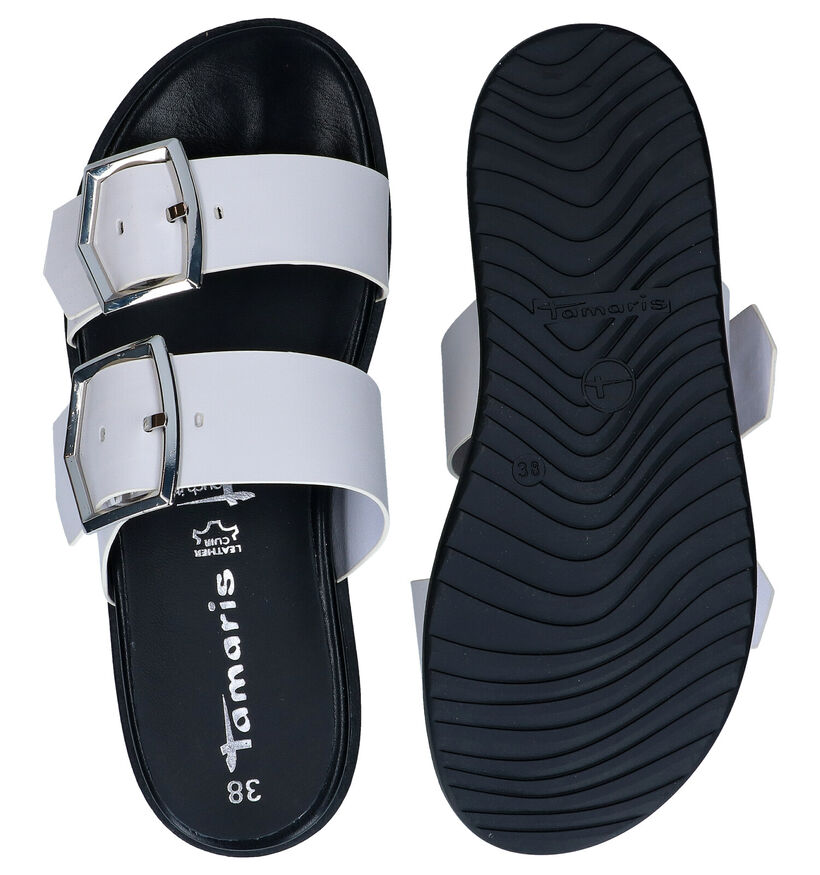 Tamaris Touch it Nu-pieds en Blanc en simili cuir (291609)