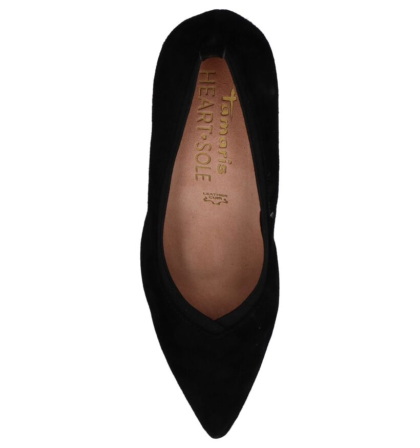 Tamaris Heart & Sole Zwarte Pumps in velours (226753)