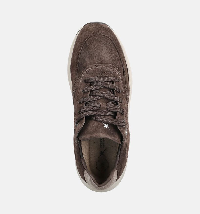 Xsensible Ponte Vecchio Donkerbruine Sneakers voor dames (379009) - geschikt voor steunzolen