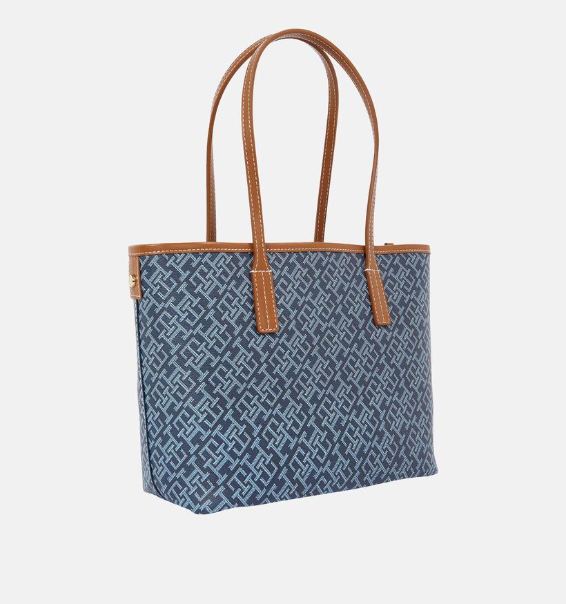 Tommy Hilfiger Monoplay Leather Mini Tote Blauwe Shopper voor dames (352875)