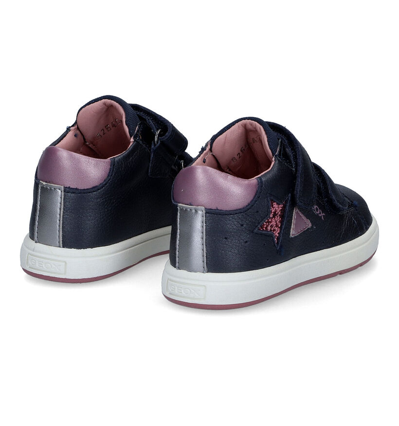 Geox Biglia Zwarte Babyschoentjes in leer (312539)