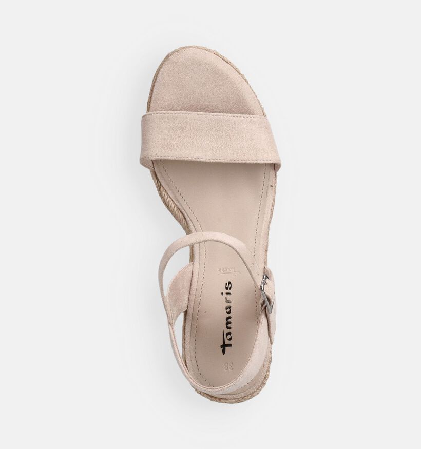 Tamaris Nude Sandales compens&eacute;es en Nude pour femmes (371682)