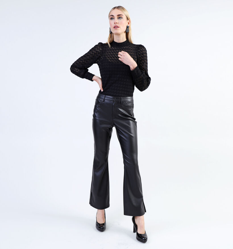 Vero Moda Selma Pantalon évasé L30 en Noir pour femmes (334143)