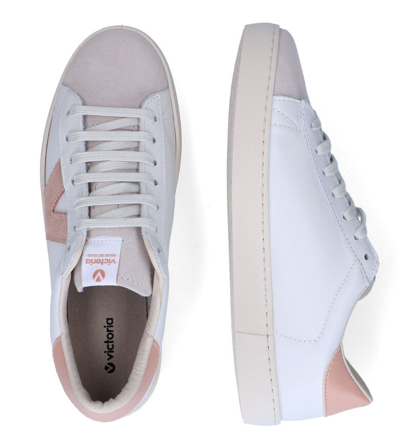 Victoria Witte Sneakers in leer (305337)