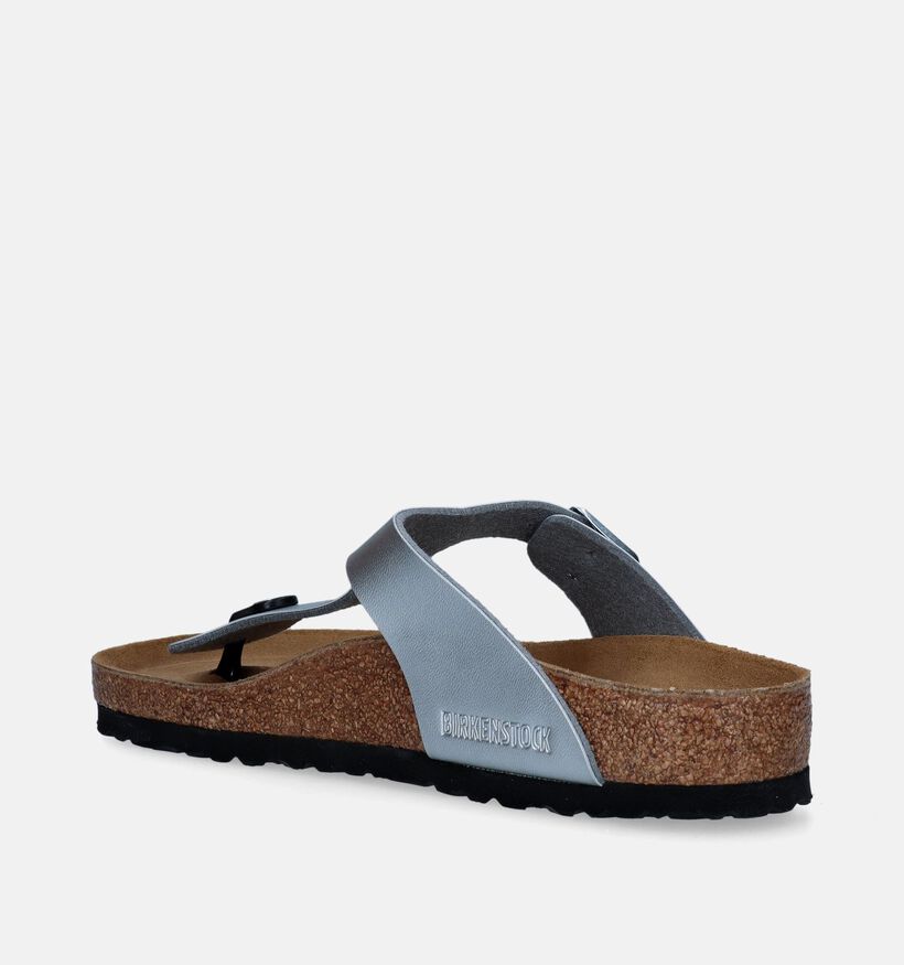 Birkenstock Gizeh Zilveren Teenslippers voor dames (339547)