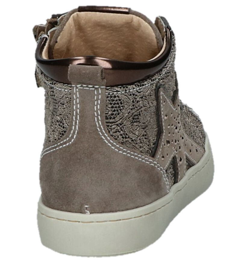 Taupe NeroGiardini Boots met Steentjes in kunstleer (230695)