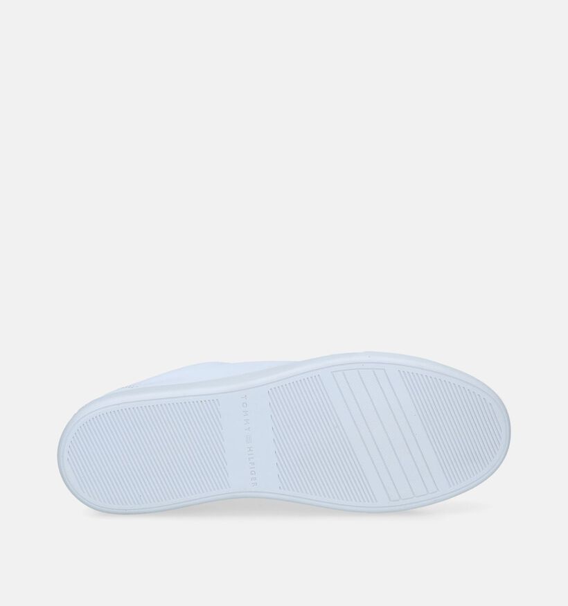 Tommy Hilfiger Flag Court Baskets en Blanc pour femmes (336406) - pour semelles orthopédiques