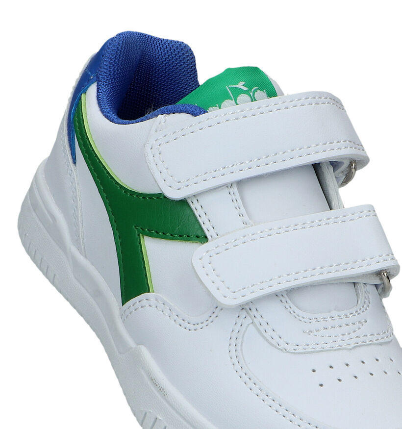 Diadora Magic Raptor Low PS Witte Sneakers voor jongens, meisjes (336226)