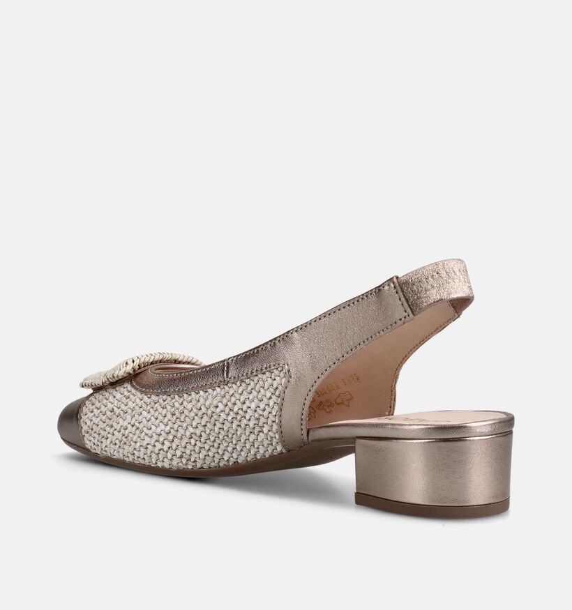 Gabor Escarpins slingback en Or pour femmes (371158)