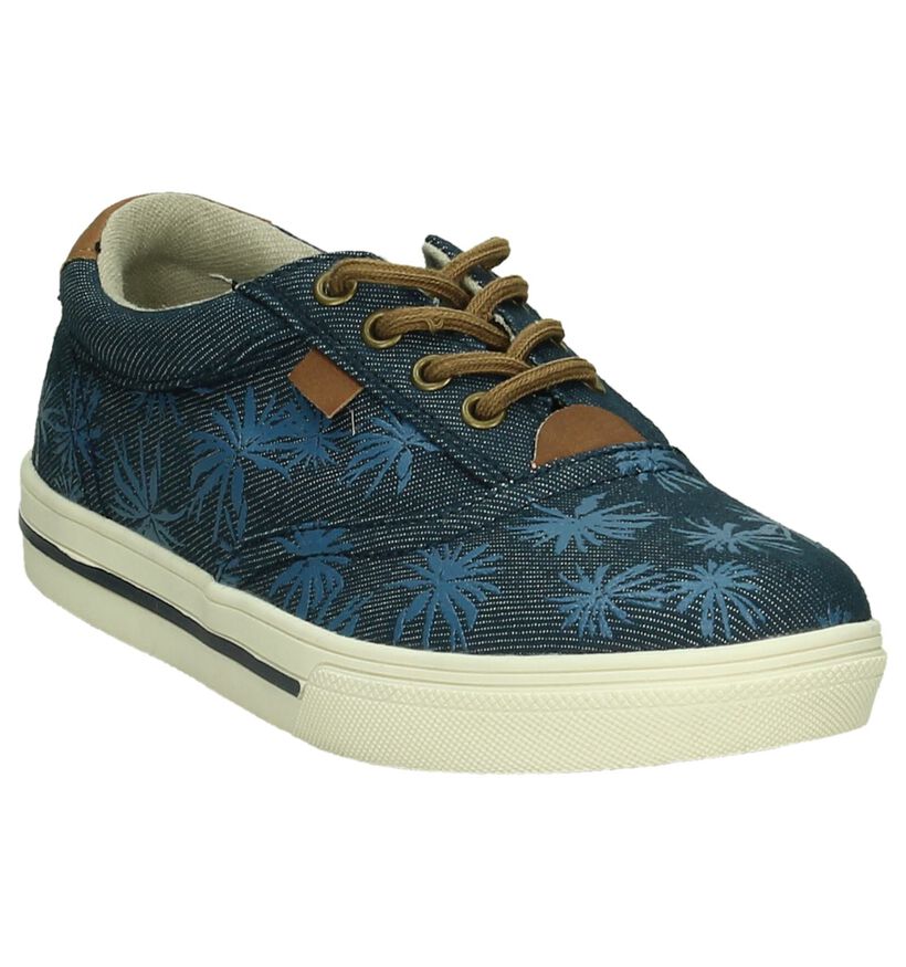 Donker Blauwe Sneaker Ghost Rockers met Palmbomen in stof (196669)