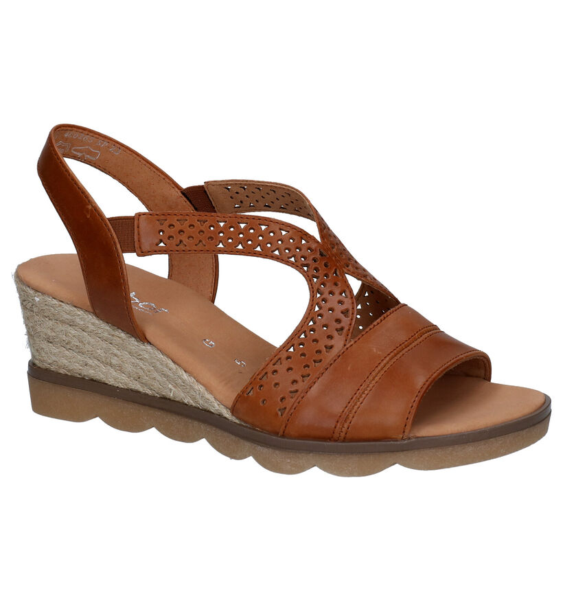 Gabor Cognac Sandalen in leer (271730)