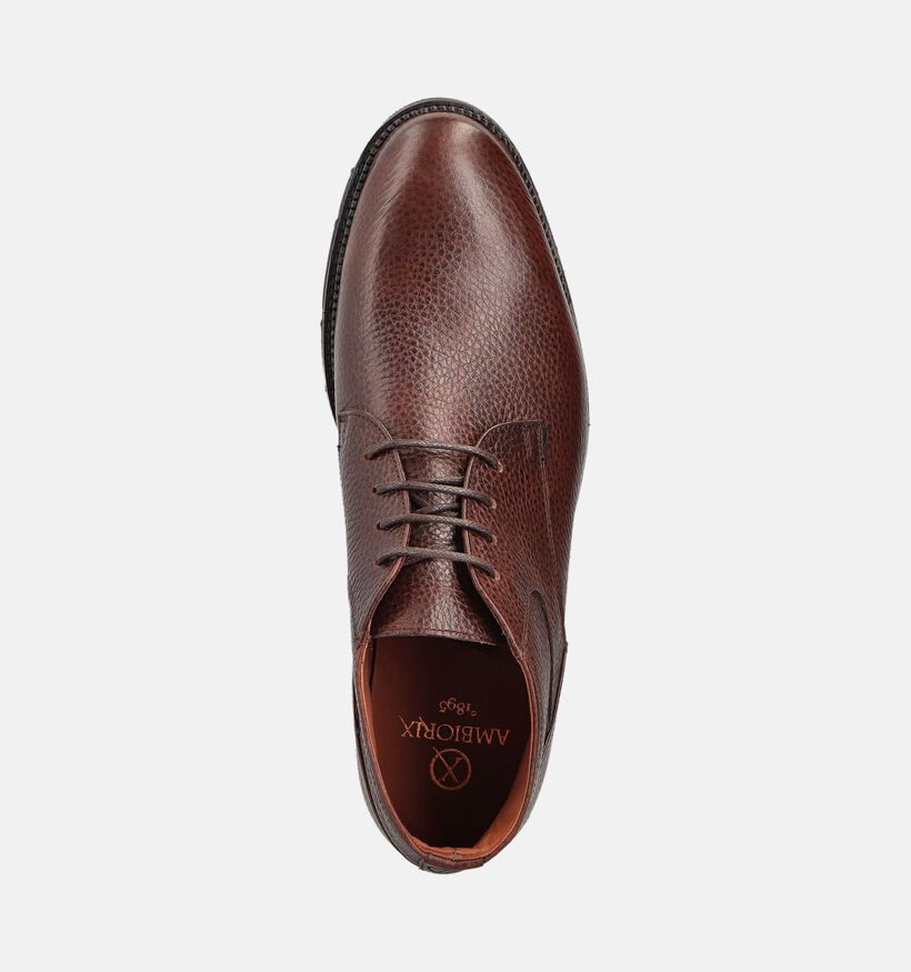 Ambiorix Norino Bruine Geklede Schoenen voor heren (365011) - geschikt voor steunzolen
