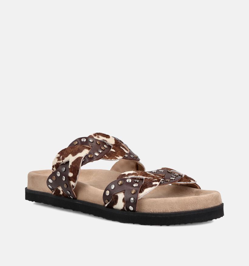 Maruti Evie Donkerbruine Slippers voor dames (372344)