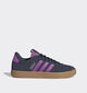 adidas VL Court 3.0 Donkergrijze/Paarse Sneakers voor dames (365385) - geschikt voor steunzolen