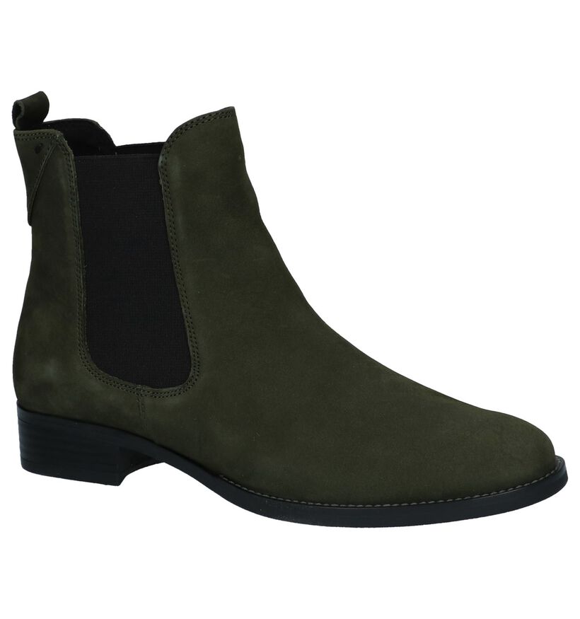 Kaki Chelsea Boots Caprice in daim (227139)