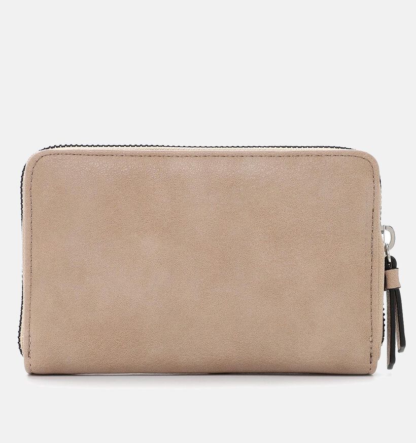 Tamaris Nele Porte-monnaie zipp&eacute; en Taupe pour femmes (371384)