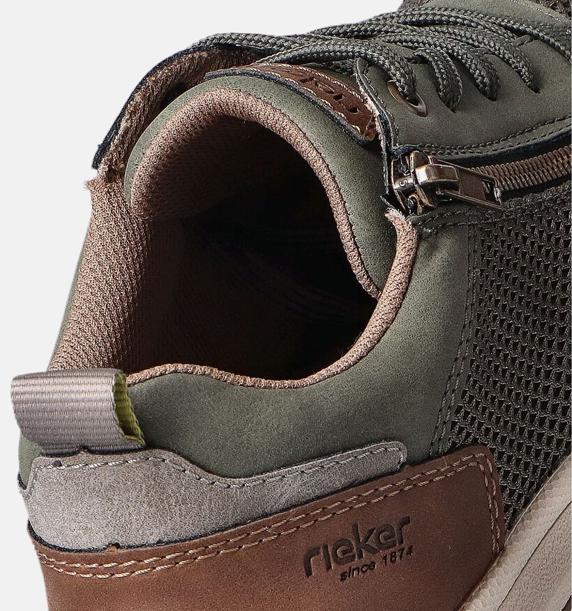 Rieker Kaki Veterschoenen voor heren (351311) - geschikt voor steunzolen