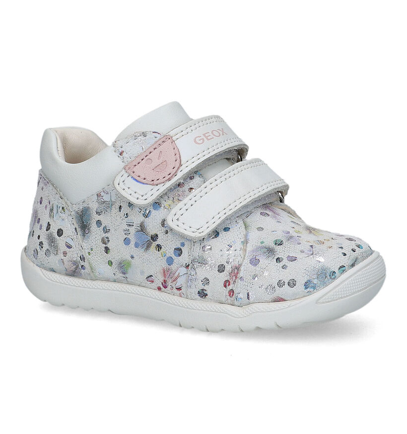 Geox Macchia Witte Babyschoentjes in leer (326562)