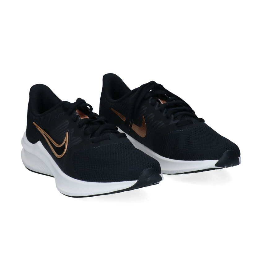 Nike Downshifter Zwarte Sneaker in kunstleer (290972)