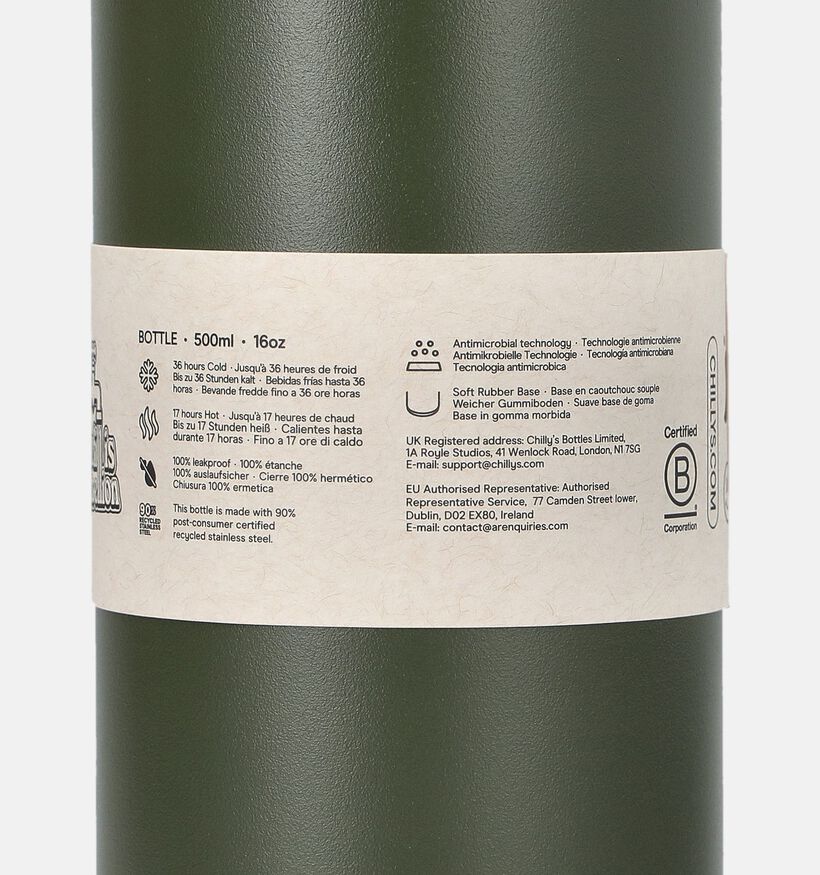 Chilly's Series 3 Donkergroene Drinkbus 500ml voor dames (381618)