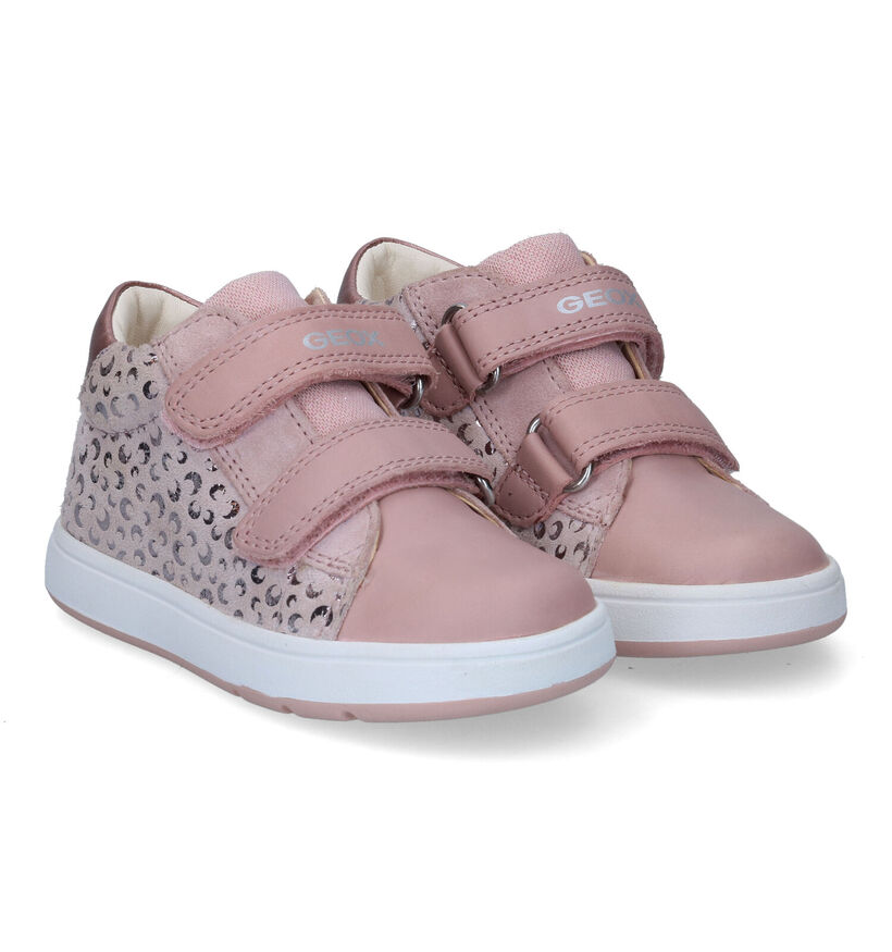 Geox Biglia Chaussures à Velcro en Rose pour filles (303779) - pour semelles orthopédiques