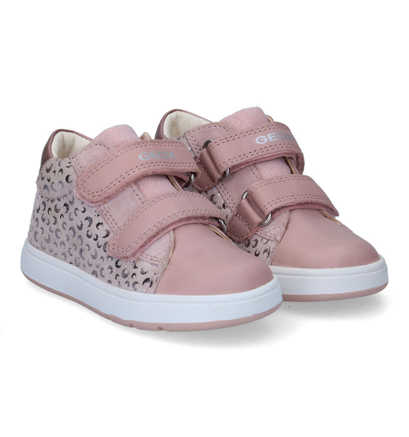Geox Biglia Roze Velcroschoenen voor meisjes (303779) - geschikt voor steunzolen