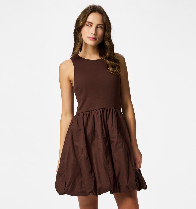 Pieces Penya Robe mi-longue en Brun pour femmes (374925)