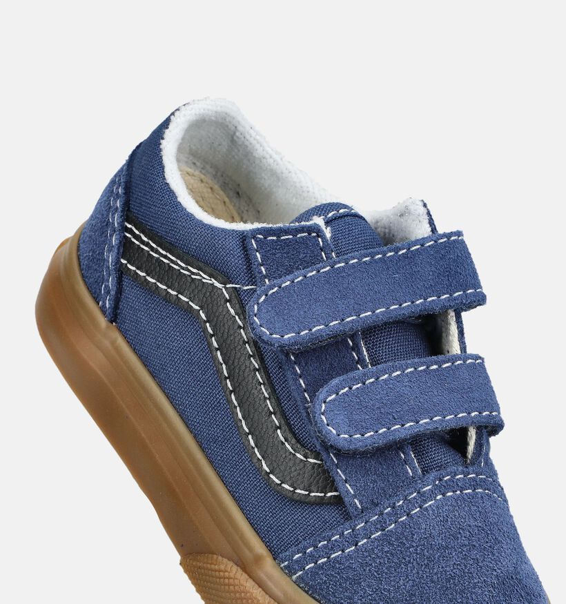 Vans Old Skool Donkerblauwe Babysneakers voor jongens (376407)