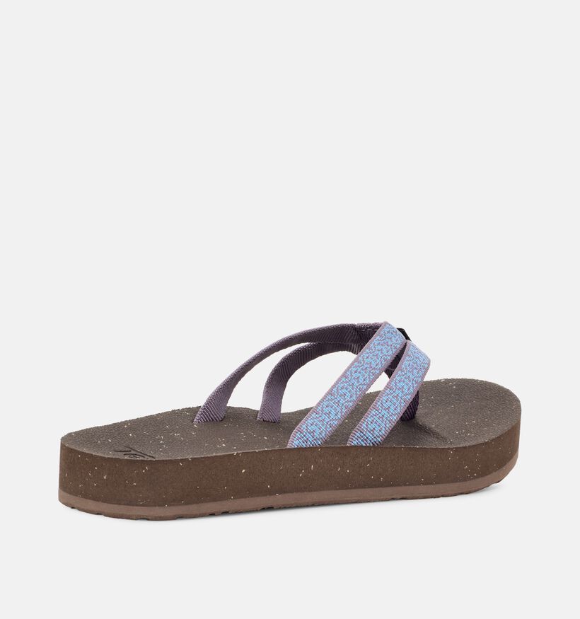 Teva Reflip Strappy Boho Tongs en Gris pour femmes (366048)