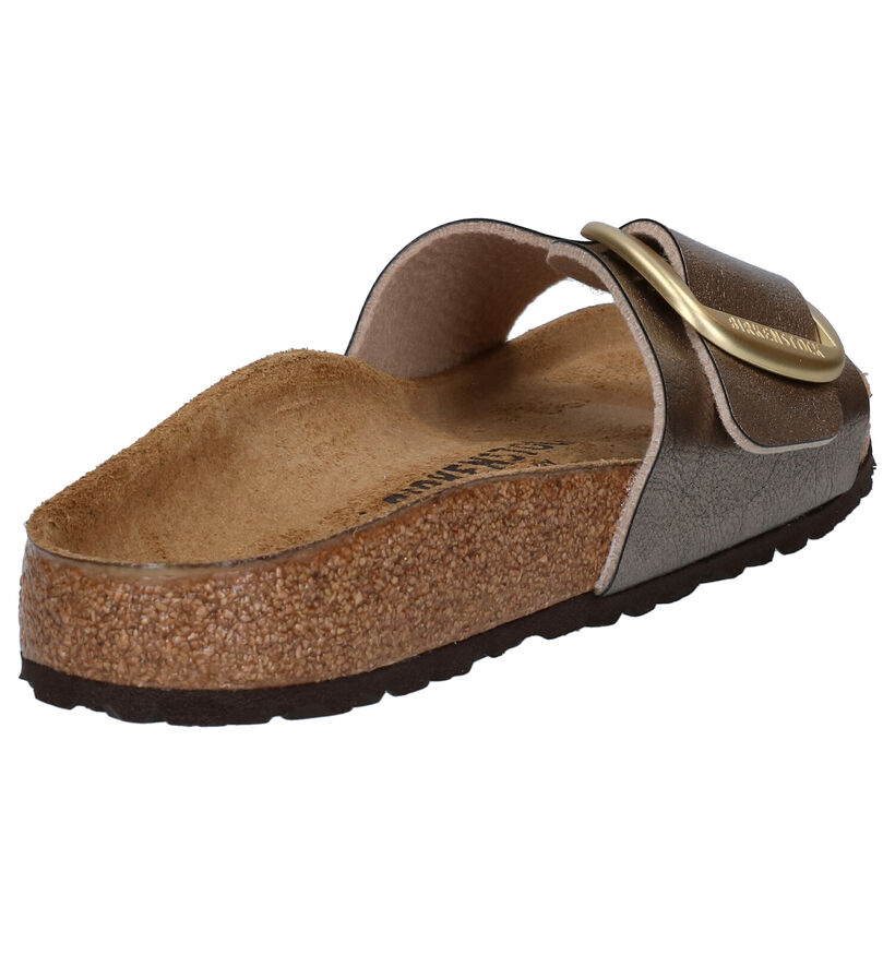 Birkenstock Madrid Rode Slippers in kunstleer (322644)