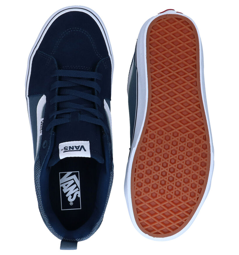 Vans Filmore Baskets de skate en Vert Kaki pour hommes (337037)