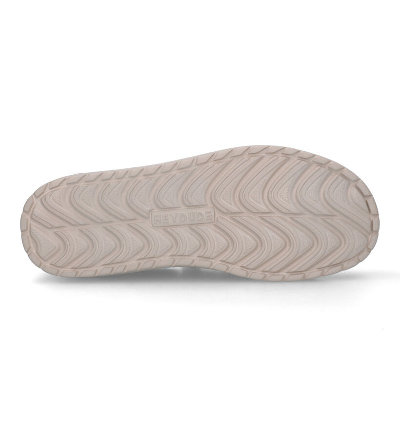 HEYDUDE Mikka Braided Mocassins en Vert kaki pour hommes (324859) - pour semelles orthopédiques